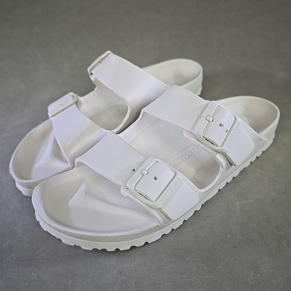Birkenstock Arizona Essentials EVA Sandals Eggshell EU 41 Womens 10 Mens 8 - Picture 4 of 10